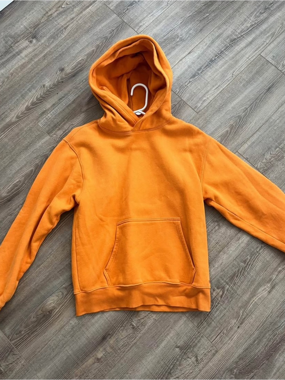 Aritzia Women's Orange perfect sweat fleece hoodie XS